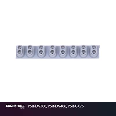 Yamaha 8-Key Rubber Contact Strip for PSR-EW300, PSR-EW400, PSR-GX76