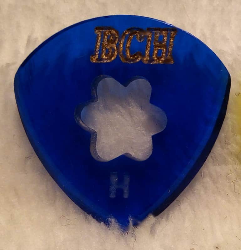3 Acrylic Hand Polished Jazz XL Guitar Pick 1.7mm image 1