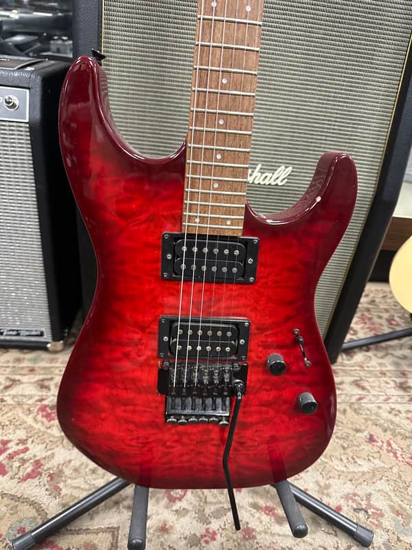 Squier Stagemaster HH - Red - Quilted Top image 1