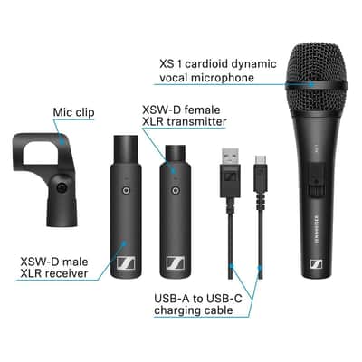 SENNHEISER Wireless Microphone System, Vocal Set (508484) image 2