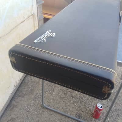 Fender Bass Hard Case Tail Logo 1966 / 1971 - Black image 7