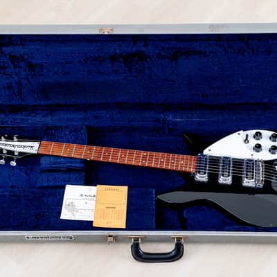 1994 Rickenbacker 350V63 Liverpool Jetglo, Full Scale w/ Hot Toaster Top Pickups, Case image 16