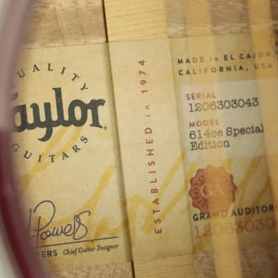 USED 2023 Taylor 614ce Special Edition (043) image 7