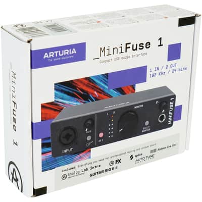 Arturia Minifuse 1 Black Portable Solo Audio Recording Interface+Mic+Headphones image 23