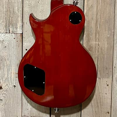 NEW Vintage V100-AFD Reissued Paradise Series Single Cut - Flamed Amber, Support Small Business and Buy It Here! image 9