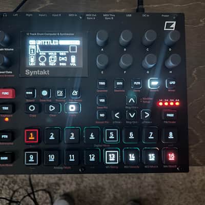 Elektron Syntakt 12 Track Drum Computer & Synthesizer 2022- Present Black image 2