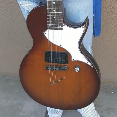 Samick LN10 JTR Designed "Linda" Single Cutaway LP Jr. Electric Guitar / Brown Sunburst  Finish image 1