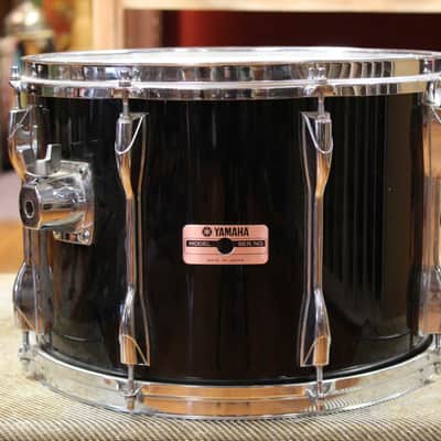 1980s Yamaha Recording Custom Outfit in Solid Black 14x22 8x10 8x12 9x13 10x14 12x15 image 10