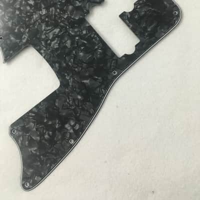 Fits Squier SS Jaguar Bass Special Style Guitar Pickguard Scratch Plate,4 Ply Black Pearl image 4