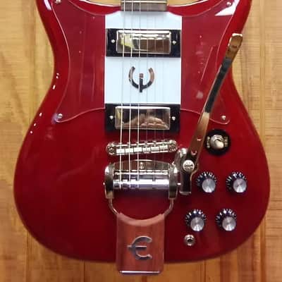 New Old Stock Epiphone Crestwood Tremotone 2020 - Present - Cherry image 2