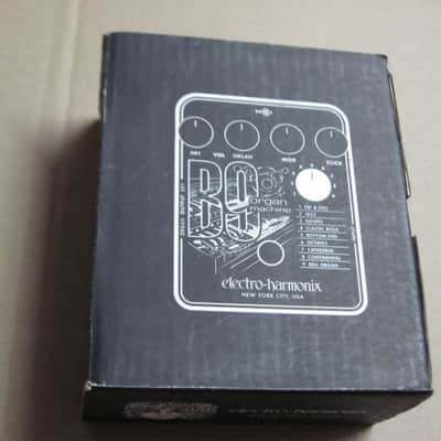 lightly handled - generally clean (some very light cloudy surface scuffs / surface gray markings) Electro Harmonix EMPTY CARDBOARD BOX and original Owner's Instructions ONLY for B9 Organ Machine pedal (NO Pedal, NO other paperwork) image 4
