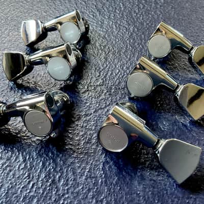 GOTOH 3 + 3 CHROME FINISHED TUNERS - VERY GOOD COND - MIJ image 2