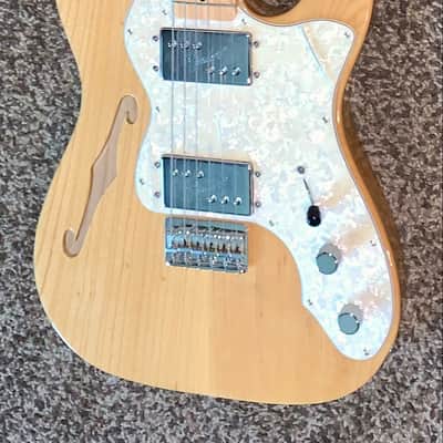 Fender Thinline telecaster '72 reissue mim - Natural | Reverb