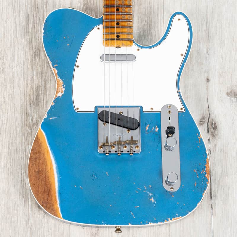 Mint Fender Custom Shop 1965 Telecaster Custom Heavy Relic Guitar, Lake Placid Blue image 1