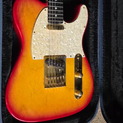 early-90s Valley Arts Custom Pro T-shape Tele Sunburst Mike McGuire signed image 24