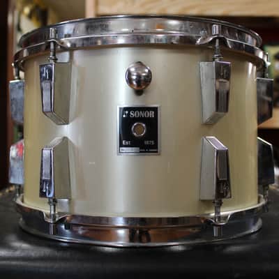 1970s Sonor Phonic Outfit in Metallic Silver 16x22 9x13 10x14 16x16 image 16