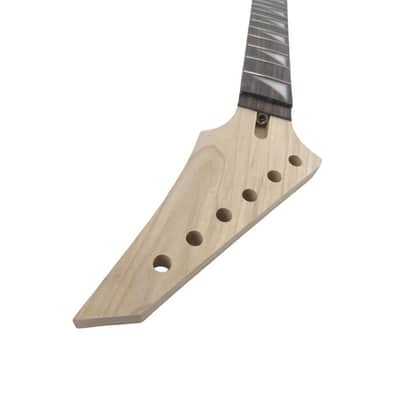 Electric Guitar Neck 24 fret 25.5 inch Maple Rosewood Fretboard Guitar Neck Floyd Rose Locking Nut Cool Inlay Bolt on heel image 4