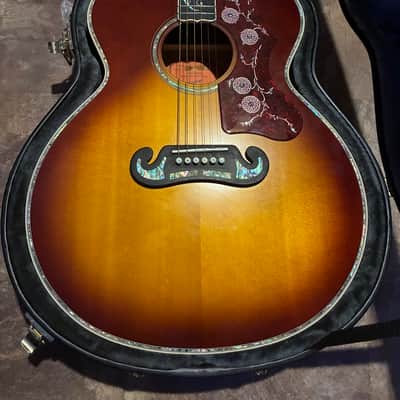 RARE Epiphone inspired by Gibson j-200 vine custom Burst image 1