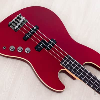 2011 Fender Aerodyne Jazz Bass AJB-DX Candy Apple Red PJ, Japan MIJ image 9