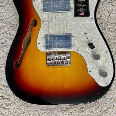Fender American Vintage II 1972 Telecaster Thinline, 3-Color Sunburst w/Case image 4