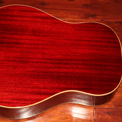 1967 Gibson J-45 ADJ, Rare Cherry Red finish image 4