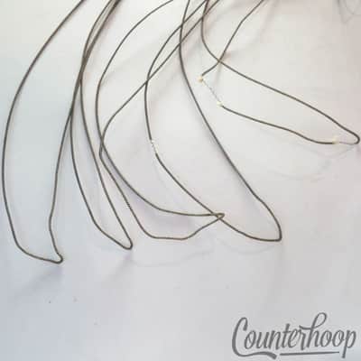 *Leedy 14" 10-Strand Snare Drum Coiled Metal over Cloth Wires USA Vintage 10s* image 2