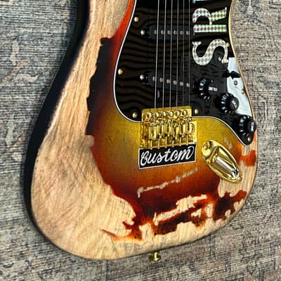 Distressed SRV tribute Strat style image 4