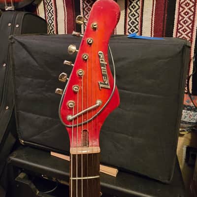 Tempo Hot Rod guitar 1960s - Chery Red image 4