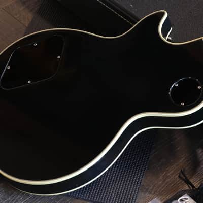 1976 Gibson Les Paul Custom 3-Pickup Black Beauty Electric Guitar Black Ebony + HSC image 12