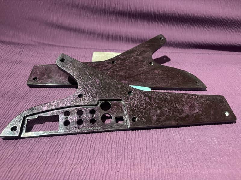 Moog Sub Phatty & Little Phatty or Stage2 Replacement side panels. purple Polyester wrap painted gloss finish. image 1