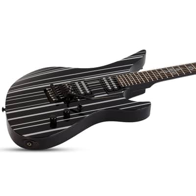 Schecter Synyster Gates Standard Signature Guitar - Gloss Black with Silver Pinstripes image 4