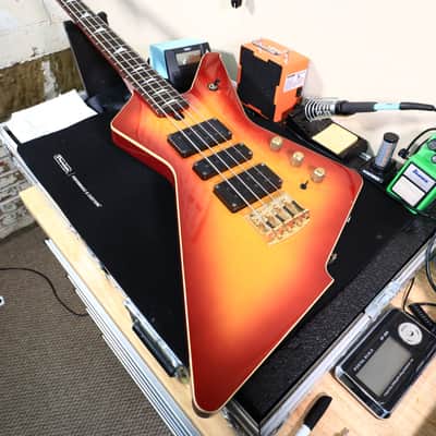 1984 Ibanez DT-870 Destroyer Bass Guitar Cherry Sunburst image 16