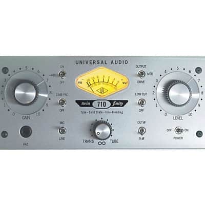 Universal Audio 710 Twin-Finity Mic Preamp & Di Box 2023 - SILVER image 2