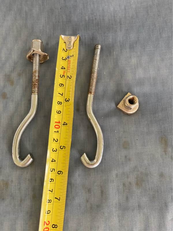 Lot of 2 TOCA Bongo (Conga?) Lug w/round and horseshoe washer & Bolt from Bongos image 1
