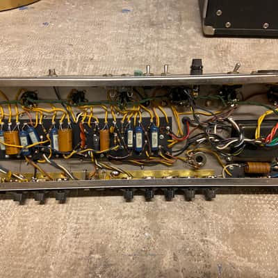 Fender Tremolux 2-Channel 35-Watt 2x10" Piggyback Guitar Amp 1963 - 1966 - Black Panel image 10