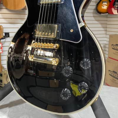 Epiphone Les Paul Custom - Ebony w/Crossrock Hardshell Case image 3