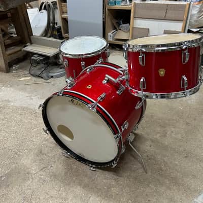 Ludwig Downbeat 1965 - Red sparkle image 3