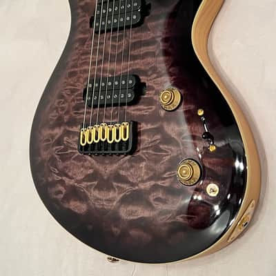 ESP LTD Javier Reyes JR-7 Signature Series 7-String Solidbody Electric Guitar 2023 Faded Blue Sunburst w Case New Overstock Closeout image 2