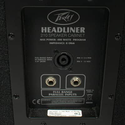 Peavey - Headliner 210 8ohm 2x10 400w Bass Cabinet - USED image 8