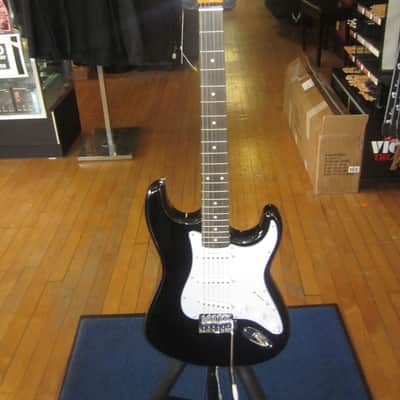 Jay Turser 3/4 Double Cutaway Electric Guitar JT-300-BK-A-U - Black and White image 8
