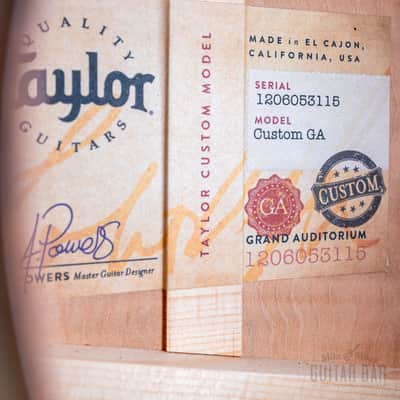 2023 Taylor Custom Grand Auditorium Acoustic Electric Guitar Trans Black w/ Lutz Spruce + Flame Maple image 6