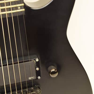 ESP E-II MI M-I Thru NT Electric Guitar, Black Satin w/ Case Bild 6