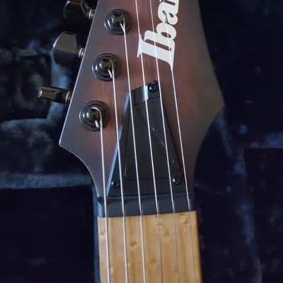 Ibanez RGDIX6MRW Iron Label, Sweetwater Exclusive 2016 Charcoal Brown Burst Flat image 4