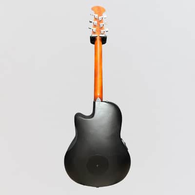 Ovation CE44-RRB-G Celebrity Elite Mid-Depth Acoustic-Electric Guitar - Reverse Red Burst image 12