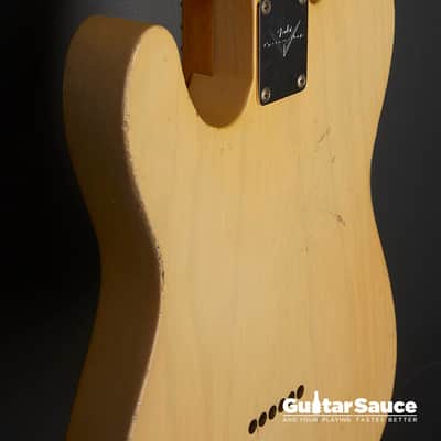 Fender Custom Shop Masterbuilt John Cruz 55 Telecaster Heavy Relic  2015 - White Blonde (COD 1538UG) image 13
