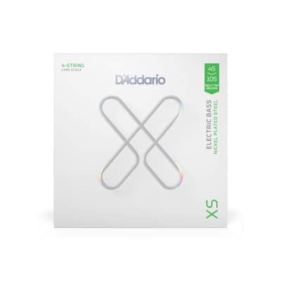 D'Addario XSB45105 4-String Bass XS 45-105 - String Set for 4 String Bass Guitar image 1