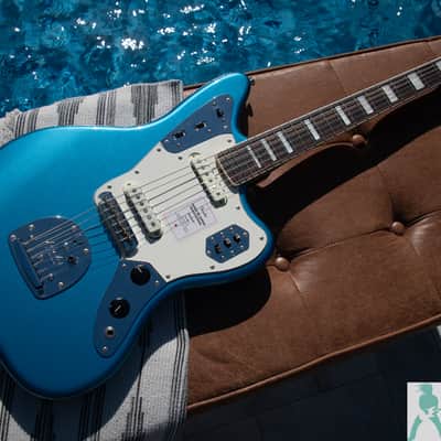 Fender MIJ FSR Traditional II Late '60s Jaguar w Matching Headstock! Limited Edition Lake Placid Blue - Better Than New! Pro Set Up w Perfect Frets/Action/Intonation! image 9