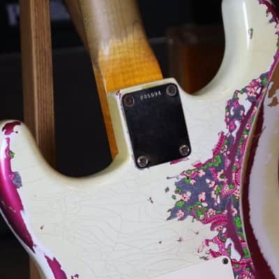 Fender Custom shop‘60 Stratocaster Heavy Relic Olympic White over Paisley 2016 image 10