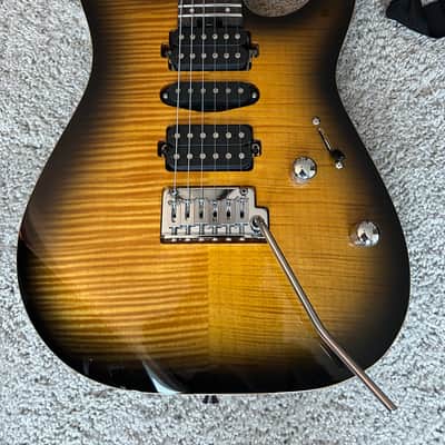 Charvel MJ Dinky DK24 HSH 2PT W MAH FM 2025 Antique Burst image 3