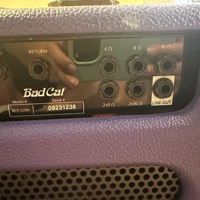 Bad Cat Bad Cat Lynx 50W Tube Head (Model BCP-2206) - Custom Amethyst Finish image 9